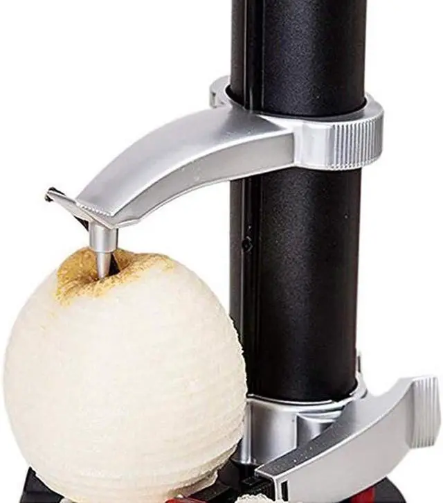 Alt view image 4 of 6 - Pelador de patatas eléctrico giratorio automático de patatas Apple Fruta Vegetales Peeling Machine Acero inoxidable Cocina Peeler Tool (blanco) black