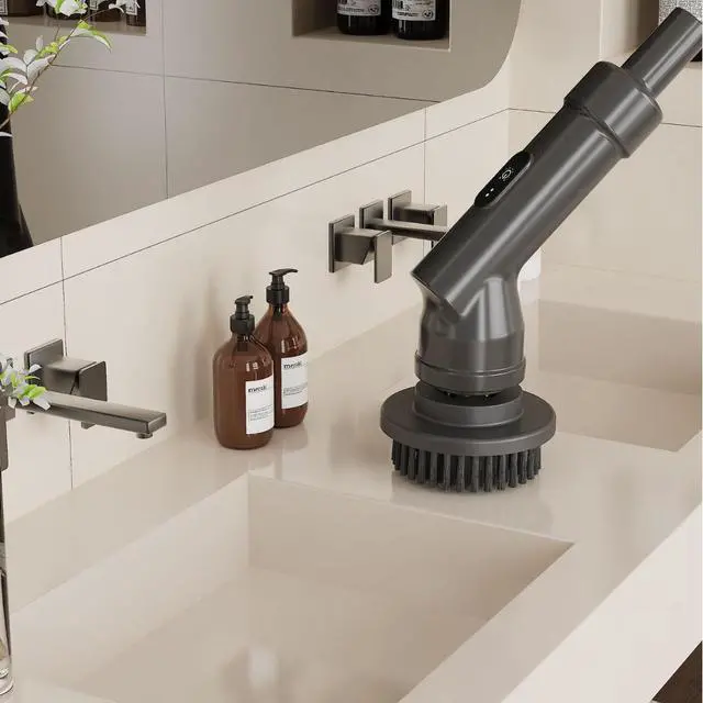 Alt view image 4 of 6 - Electric brush - extendable electric dish and sink scrubber for cleaning gaps in glass, kitchen cleaning brush, toilet and bathroom electric brush