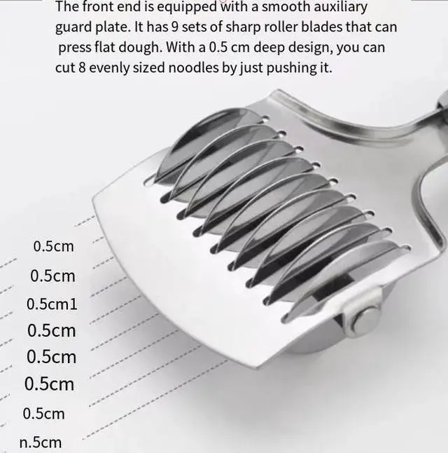 Alt view image 3 of 5 - Manual slicer - Home use noodle slicing meat sandwich cutter - Special slicing tool for layered pancakes - Noodle cutting knife--2pc