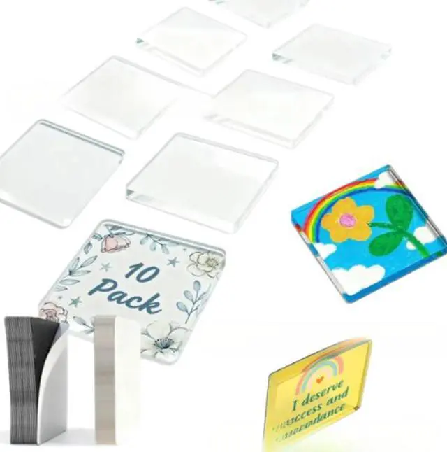 Alt view image 5 of 5 - Best-selling Acrylic DIY Fridge Magnets Set--10 pieces