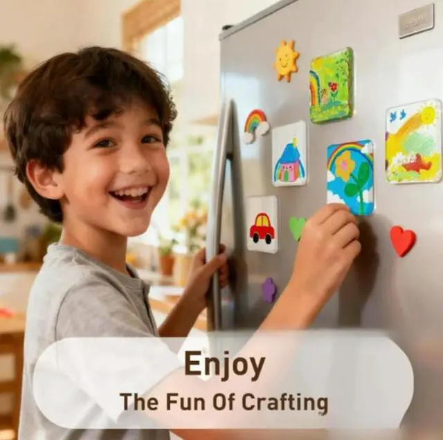Alt view image 4 of 5 - Best-selling Acrylic DIY Fridge Magnets Set--10 pieces