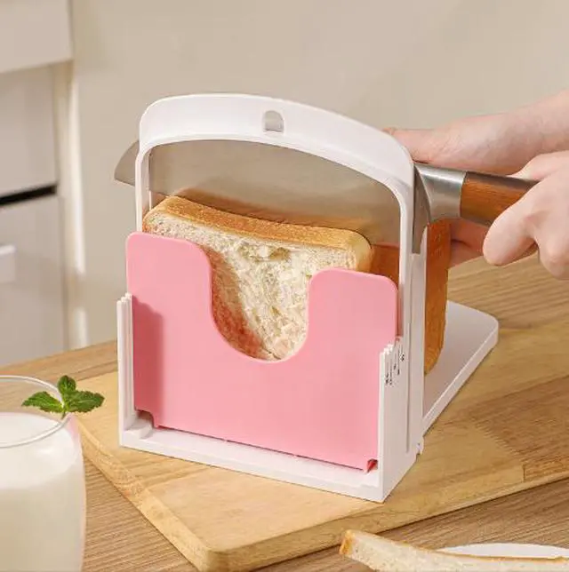 Alt view image 5 of 6 - Bread cutter, toasting slicer, sliced bread box, toasting slice baking machine, sliced storage rack