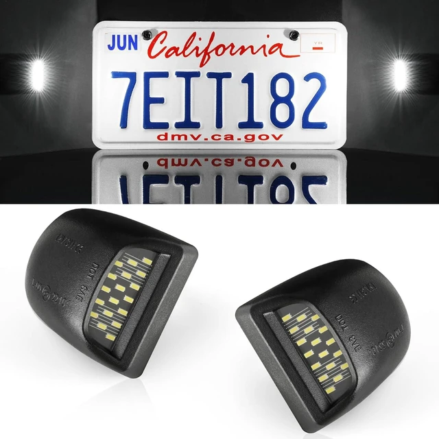 Main image of Conjunto de luz LED para matrícula, luz de etiqueta para Chevy Silverado 1500 2500 3500 1999-2013, Tahoe, Suburban, compatible con GMC Sierra, Yukon XL, se adapta a Cadillac Escalade