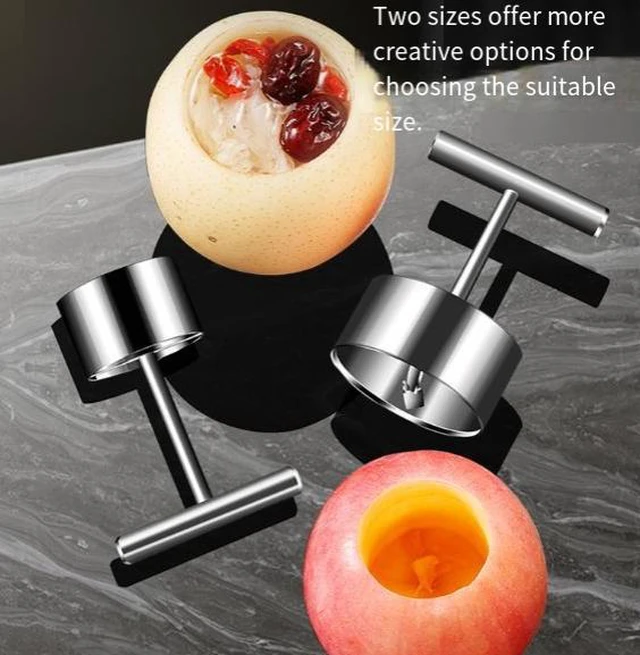 Alt view image 2 of 6 - 304 stainless steel fruit core remover for kitchen, pear stewing mold, snow pear core separator, apple core remover