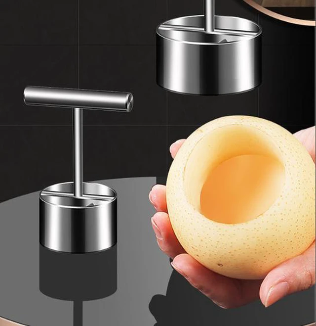 Alt view image 4 of 6 - 304 stainless steel fruit core remover for kitchen, pear stewing mold, snow pear core separator, apple core remover