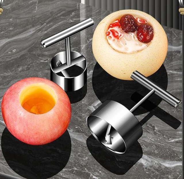 Alt view image 6 of 6 - 304 stainless steel fruit core remover for kitchen, pear stewing mold, snow pear core separator, apple core remover