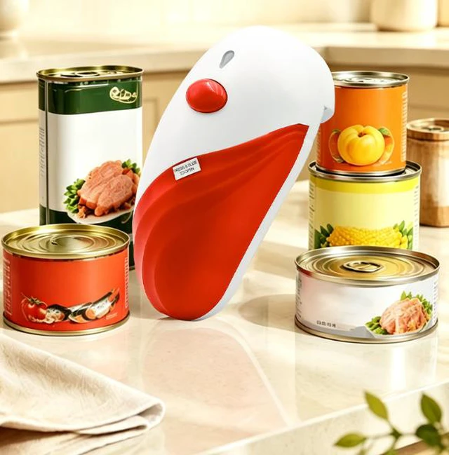 Alt view image 5 of 5 - Electric can opener automatic bottle opener household kitchen electric tool can opener