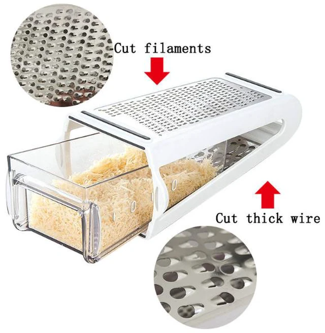 Alt view image 4 of 6 - Best-selling cheese double-sided potato shredder, cheese butter grinder, kitchen small tools