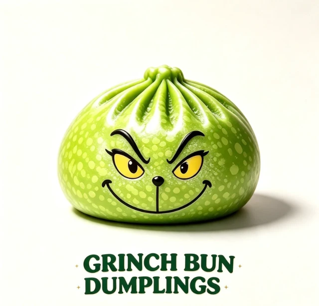 Alt view image 2 of 4 - Grinch Christmas Edition Green-Haired Monster Green-Thumb Baozi Stress-Relieving Squeezing Fun Gift Blind Box Creative Simulation Ventilation Play Set