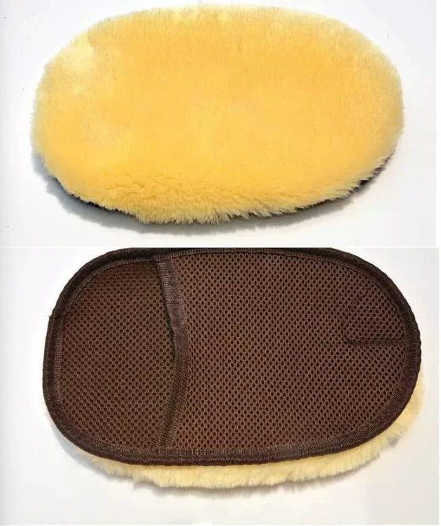Alt view image 2 of 4 - Car-specific wash woolen gloves - single-sided thickened - imported for car washing - foam scrubber - bear paw cleaning cloth tool