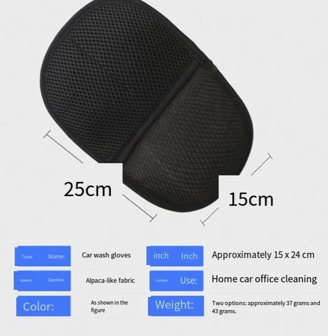 Alt view image 4 of 4 - Car-specific wash woolen gloves - single-sided thickened - imported for car washing - foam scrubber - bear paw cleaning cloth tool