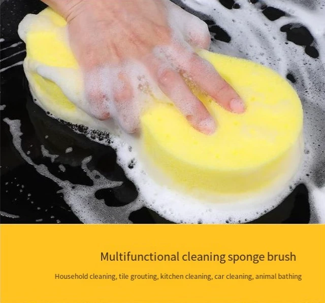 Alt view image 5 of 5 - High-density large-sized car wash sponge with strong cleaning power, flexible and durable - an excellent tool for car cleaning.