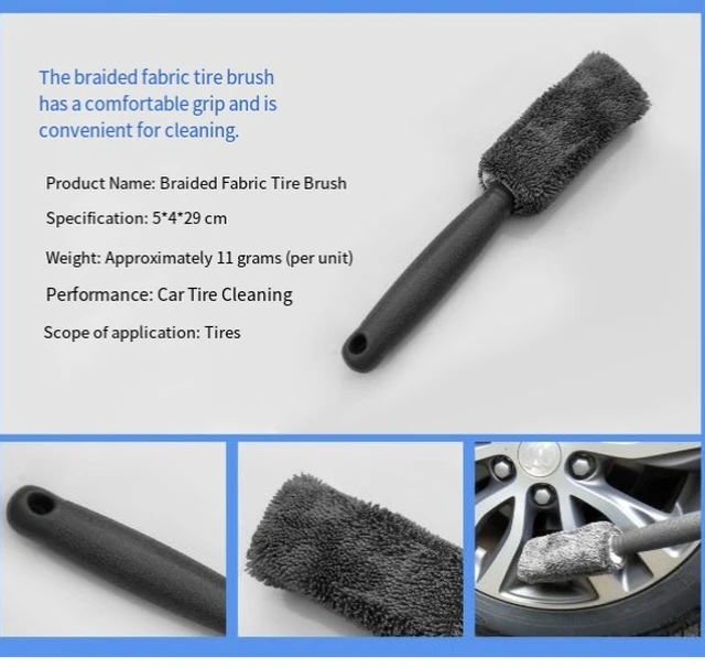 Alt view image 7 of 7 - Car cleaning 9-piece set: Car cleaning cloth, home car washing gloves, car washing towel, rag, waxing sponge, hub brush