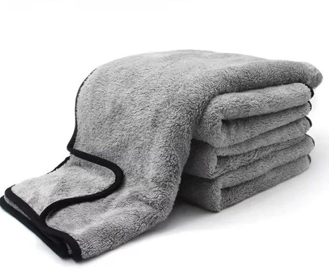 Alt view image 2 of 6 - Coral fleece car cleaning towel wholesale - Soft, absorbent, thick style towels that are not prone to shedding fibers and are suitable for wiping,Size:40*40cm