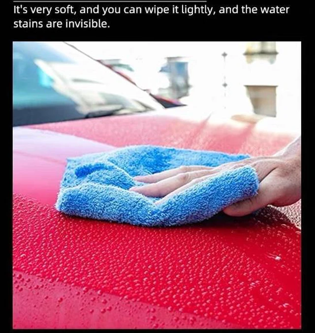 Alt view image 3 of 6 - Coral fleece car cleaning towel wholesale - Soft, absorbent, thick style towels that are not prone to shedding fibers and are suitable for wiping,Size:40*40cm