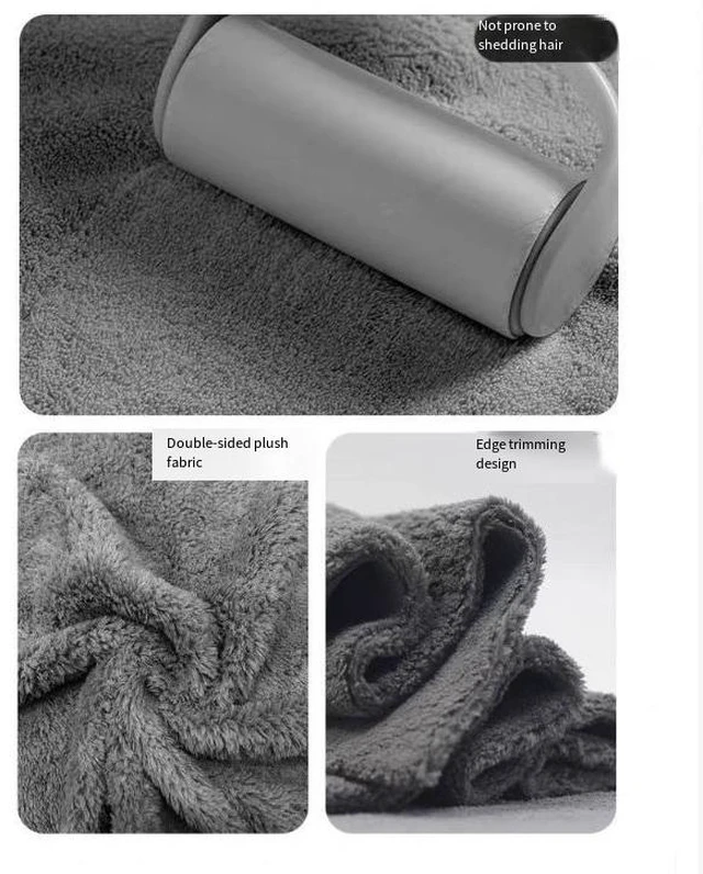 Alt view image 6 of 6 - Coral fleece car cleaning towel wholesale - Soft, absorbent, thick style towels that are not prone to shedding fibers and are suitable for wiping,Size:40*40cm