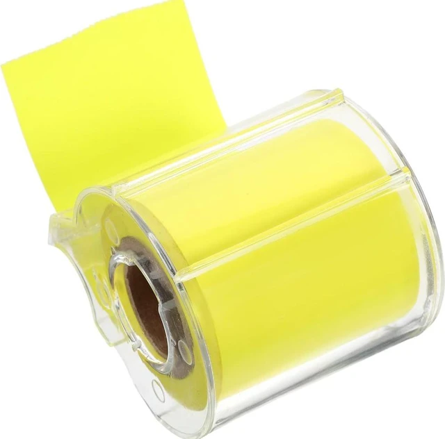 Main image of Roll Sticky Notes with Dispenser Case, Tear-Off Self Stick Notes for Lists Labels Reminders