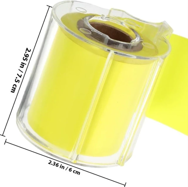 Alt view image 3 of 5 - Roll Sticky Notes with Dispenser Case, Tear-Off Self Stick Notes for Lists Labels Reminders