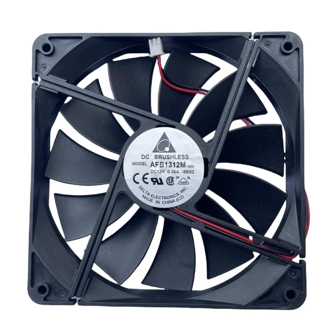 Alt view image 4 of 6 - AFB1312M 135x25x135mm 12V Server Fan 2-Pin Copper 3800RPM Computer PC Replacement Accessory Compatible Universal Durable Efficient Reliable Performance Quiet Long-Lasting Energy-Efficient Pr