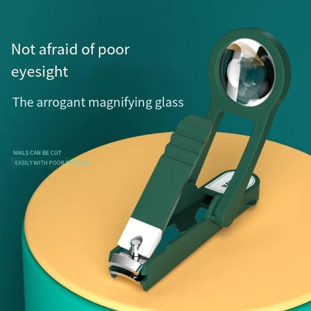 Alt view image 5 of 6 - Nail clipper anti-splash set with magnifying glass for the elderly, large size single unit