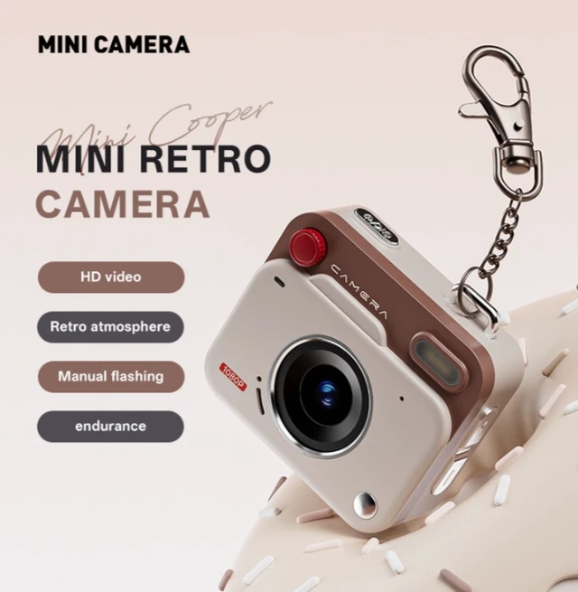 Alt view image 4 of 6 - CCD retro mini compact digital camera for student campus photography and video recording, high-definition video shooting with excellent image quality.