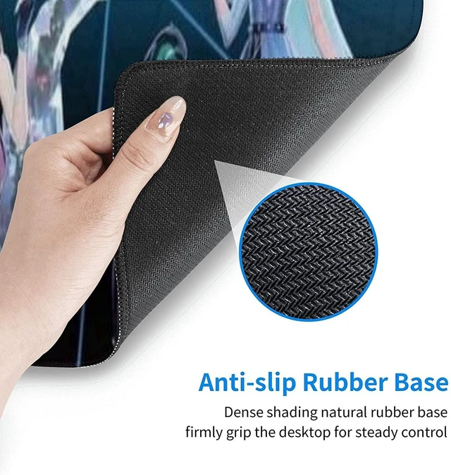 Alt view image 6 of 6 - Large Gaming Mouse Pad for Kda Akali Ahri Kaisa Evelynn, Extended Long Desk Pad 11.8"X31.5" League of Legends Mousepad Non-Slip Rubber Stitched Edges Keyboard Pad for Computers Laptop