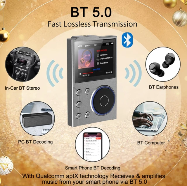 Alt view image 3 of 6 - Music player - Lossless music with DSD256 master-level audio quality for portable listening, Bluetooth for car use