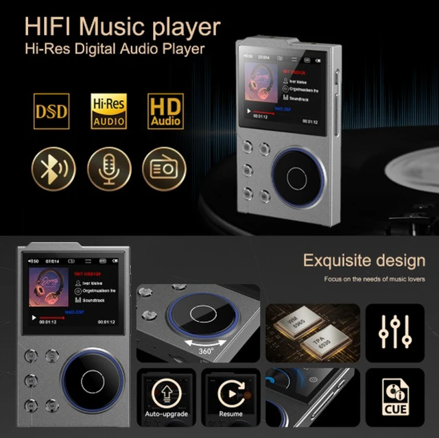 Alt view image 5 of 6 - Music player - Lossless music with DSD256 master-level audio quality for portable listening, Bluetooth for car use