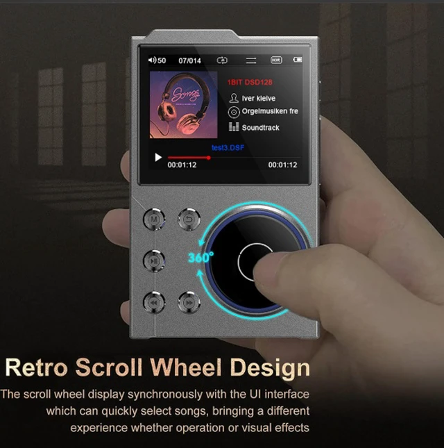 Alt view image 6 of 6 - Music player - Lossless music with DSD256 master-level audio quality for portable listening, Bluetooth for car use