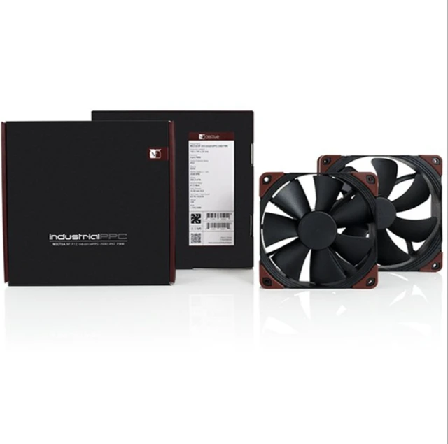 Alt view image 2 of 4 - NF-F12 industrial PPC-3000 PWM 12cm fan with temperature control, black color