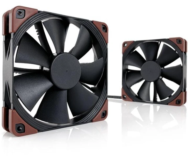 Main image of NF-F12 industrial PPC-3000 PWM 12cm fan with temperature control, black color