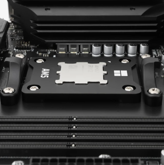 Alt view image 4 of 5 - AMD-ASF AM5 V2 BLACK CPU Safety Compliance Fixed Frame Adhered Fixed Full Aluminum Alloy