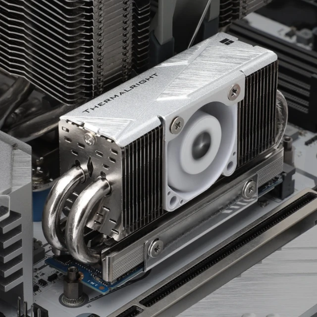 Alt view image 3 of 5 - HR-10 2280 PRO M.2 SSD Solid State Drive Cooling Fan - 4 Heat Pipes with High Airflow and Temperature Control Cooling