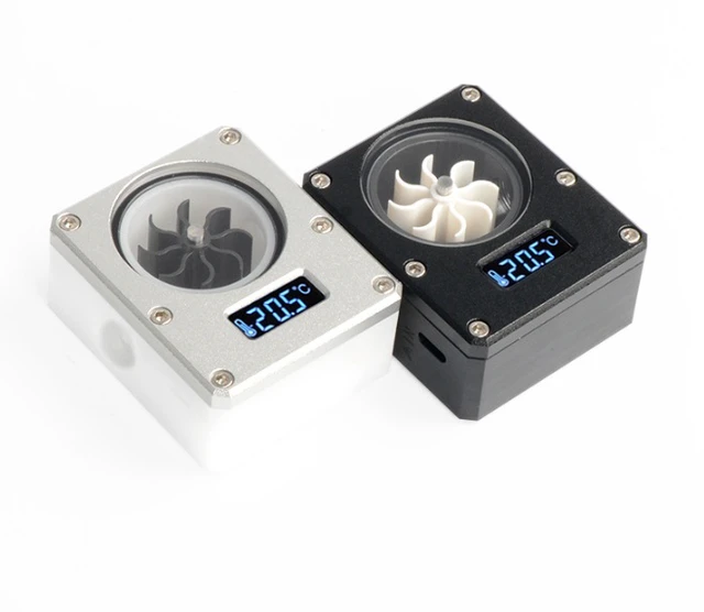 Alt view image 3 of 3 - FREEZEMOD computer liquid cooling model 2022 WDXS-T4 temperature display flow meter with VA LCD screen, 0.5 seconds interval.