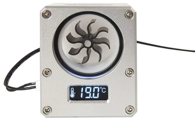 Main image of FREEZEMOD computer liquid cooling model 2022 WDXS-T4 temperature display flow meter with VA LCD screen, 0.5 seconds interval.
