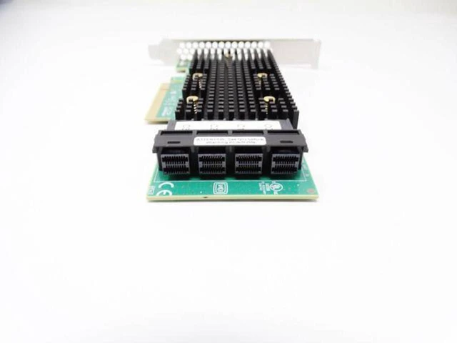 Alt view image 2 of 4 - LSI 9400-16i SAS SATA HBA CARD 12 Gbps PCIe NVME 16 Port Tri-Mode HDD Controller
