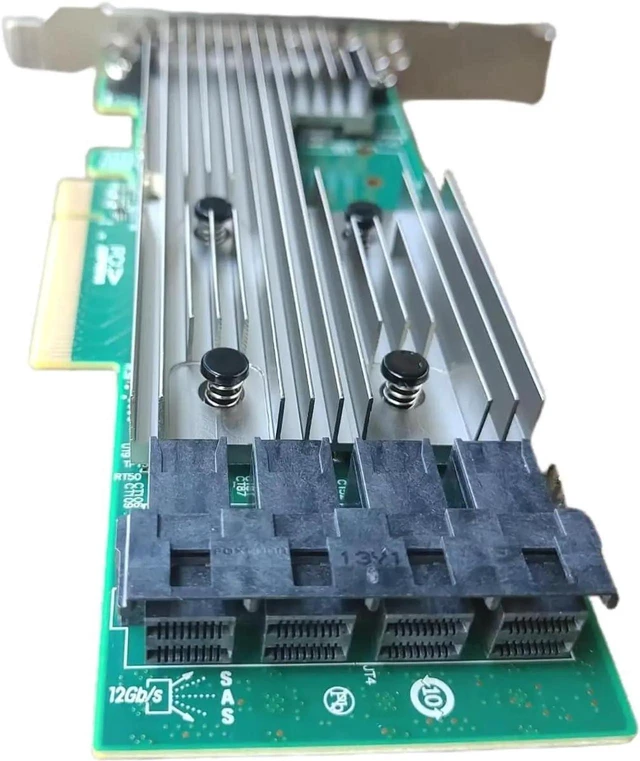 Alt view image 2 of 4 - SAS9305-16i LSI 9305-16i SATA SAS 12Gbs RAID Controller Host Bus Adapter PCIe 3.0 x8 IT-Mode 05-25703-00 HBA (9305-16I)