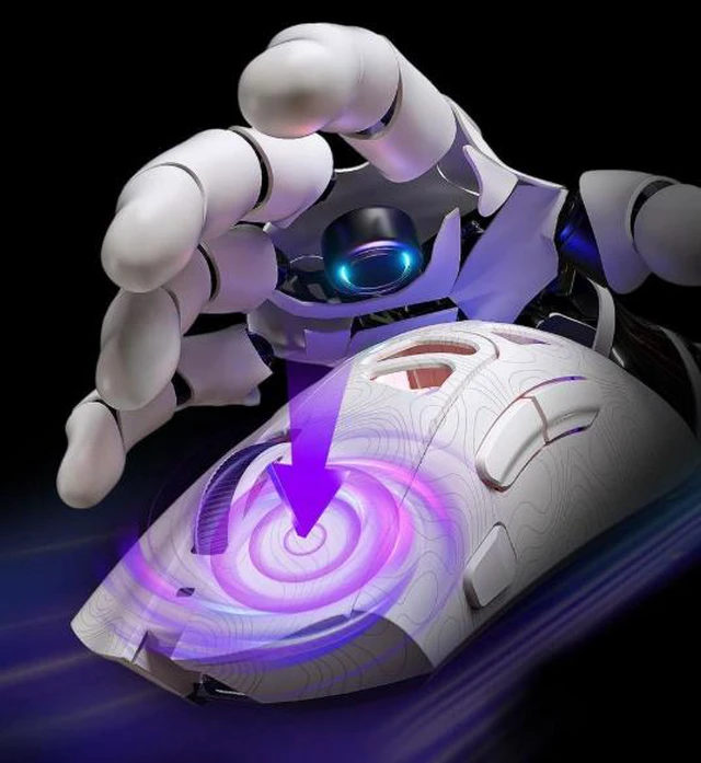 Alt view image 4 of 4 - FURYCUBE G11 Wireless Gaming Bluetooth Tri-mode PAW3311 Lightweight Hollow Design RGB Mouse