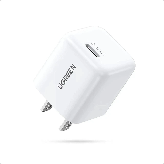 Main image of UGREEN Mini 20W USB C Charger - PD Fast Charger Block USB-C Power Adapter Compatible for iPhone 13/13 Mini/13 Pro/13 Pro Max/12/11, Galaxy, Pixel 4/3, iPad Mini/Pro, Airpods Pro, and More