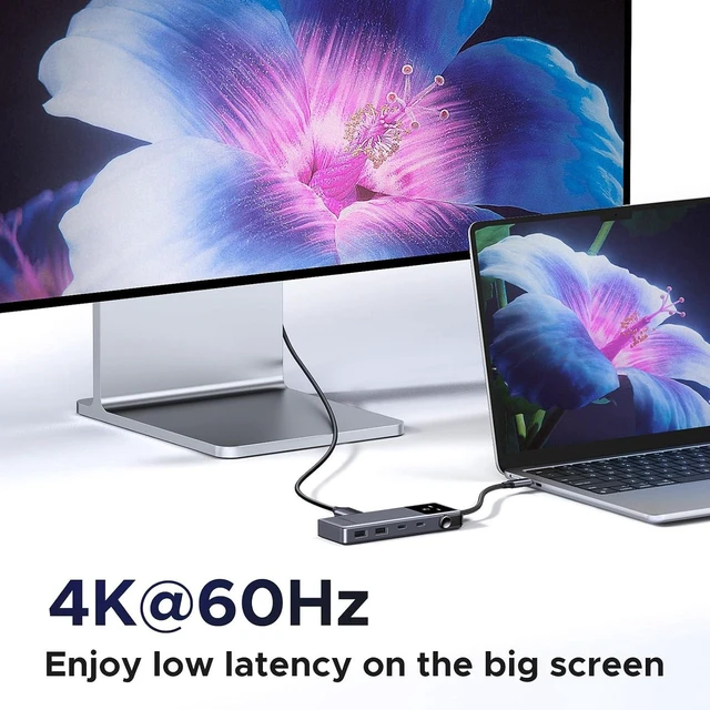 Alt view image 7 of 7 - UGREEN Uno 6 in 1 USB-C Hub with 10Gbps USB-C & USB-A Data Ports 4K@60Hz HDMI for MacBook Pro/Air, iPad Pro, Surface, XPS, Thinkpad and More.