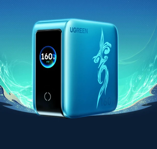 Alt view image 3 of 4 - UGREEN Yao Guang Joint-Brand Model Instant Display Charging 160W Screen Display Charger Suitable for Apple iPhone 18 Mobile Phones, Laptop 140W Charging Head Multiple