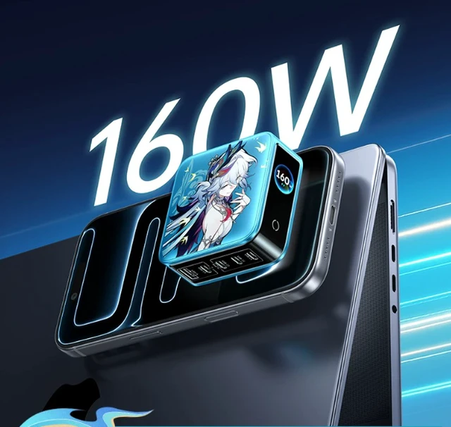 Alt view image 4 of 4 - UGREEN Yao Guang Joint-Brand Model Instant Display Charging 160W Screen Display Charger Suitable for Apple iPhone 18 Mobile Phones, Laptop 140W Charging Head Multiple