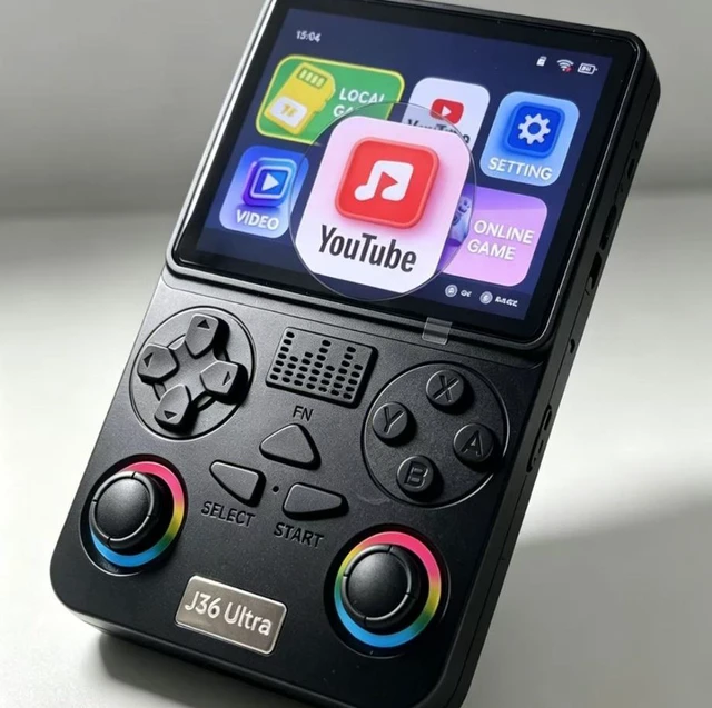 Main image of PSP handheld game console with Android system, WIFI function, 3.5-inch screen--black