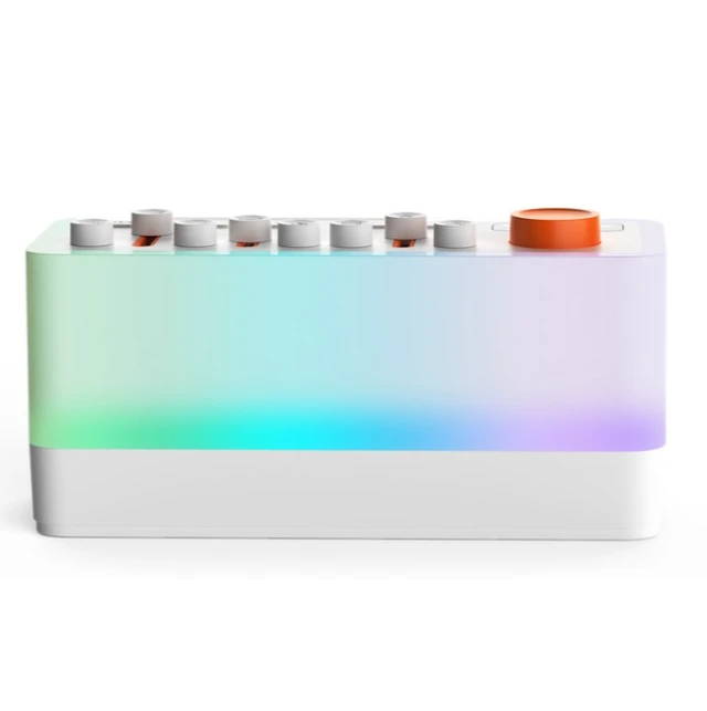 Alt view image 4 of 5 - New DIY smart sleep aid speaker with RGB color LED small night light, Little Jelly Bluetooth night listening sleep speaker