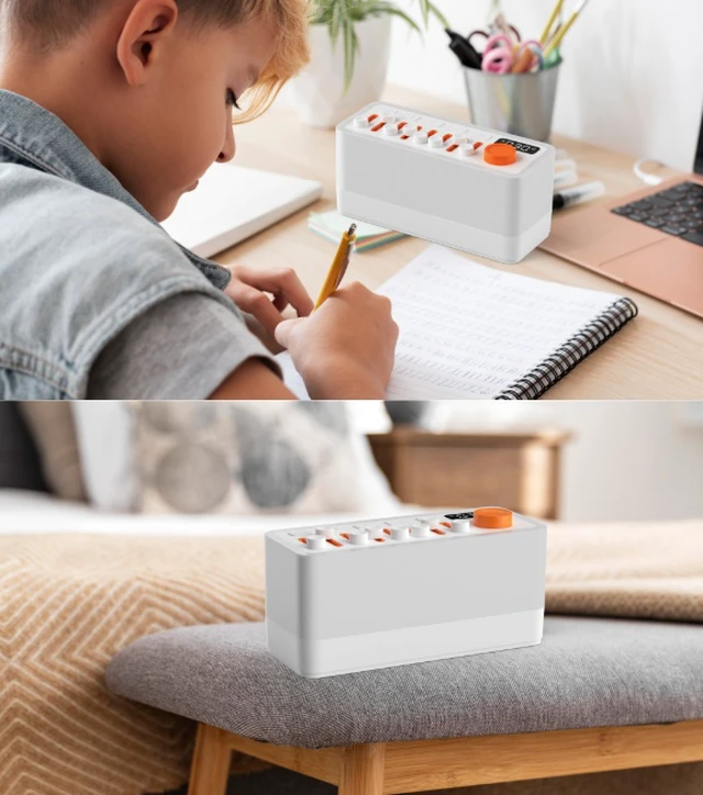 Alt view image 5 of 5 - New DIY smart sleep aid speaker with RGB color LED small night light, Little Jelly Bluetooth night listening sleep speaker
