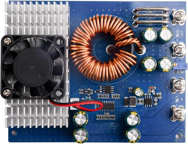 Main image of Convertidor reductor reductor de 1000 W 50 A 25-90 V a 2.5-50 V Módulo Buck ajustable para herramientas eléctricas de 48 V/72 V Vehículo eléctrico Suministro de bricolaje-- without shell