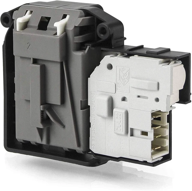 Main image of EBF61315802 Conjunto de interruptor de bloqueo de puerta de arandela, exacto para lavadoras de carga frontal LG y lavadora Ken-More serie 796, reemplaza EBF62534401 2667085 AP5672154 PS7792232