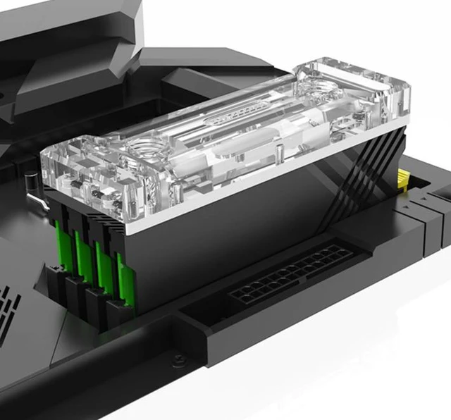 Alt view image 4 of 4 - The computer water-cooled MEO-PM0A memory water-cooling head is compatible and supports up to 4 memory modules.
