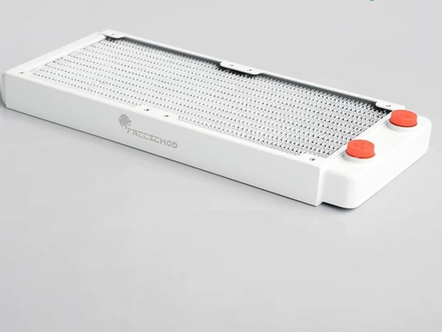 Main image of Computer water-cooled TSRP-WP240 copper heat dissipation panel, painted white with a glossy finish