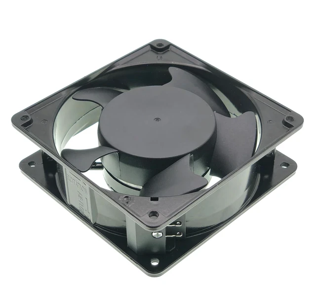 Alt view image 2 of 7 - para ventilador de enfriamiento 4715MS-12T-B50, ventilador de enfriamiento axial de 115VAC 15.5/14.5W 120×120×38mm